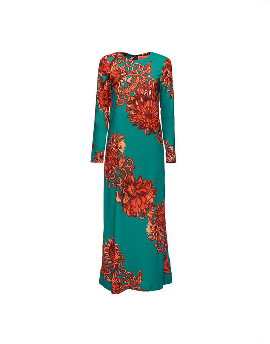 Long Sleeve Swing Dress La DoubleJ: Anemone Ghirlanda Long Sleeve Swing Dress La DoubleJ: Anemone Ghirlanda DRE0184VIS001