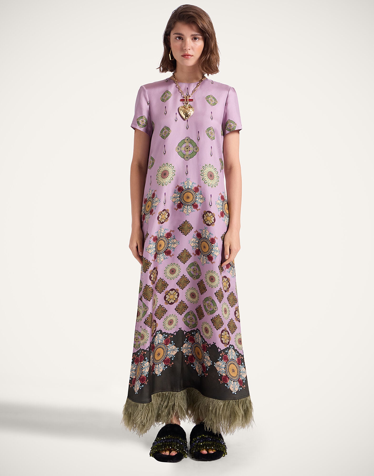Swing Dress La DoubleJ: Nucleus Placée Dusty Pink Swing Dress La DoubleJ: Nucleus Placée Dusty Pink DRE0864SIL026