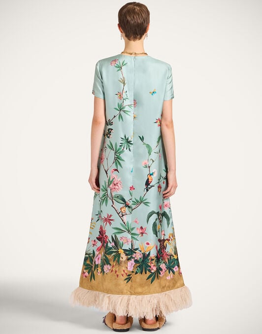 Swing Dress La DoubleJ: Zooflora Placée Light Blue Swing Dress La DoubleJ: Zooflora Placée Light Blue DRE0864SIL026