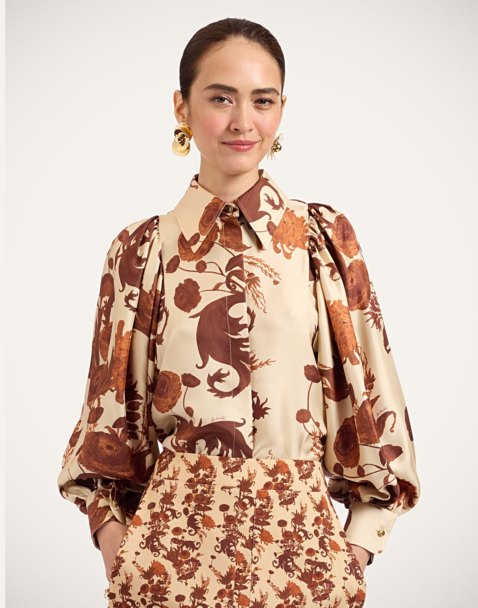 Pouf Shirt La DoubleJ: Coven Buttercream SHI0159SIL001