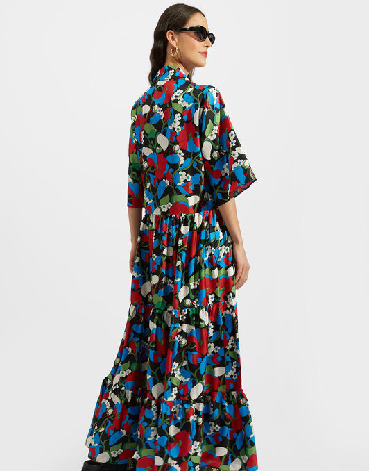 The J Dress La DoubleJ: Vines Black DRE0435SIL001