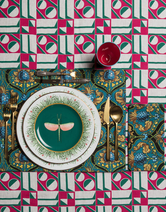 Dinner Napkin Set La DoubleJ: Ananas Dinner Napkin Set La DoubleJ Housewives: Ananas NAP0002LIN001