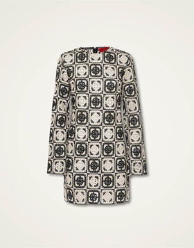 Mini Supreme Swing Dress La DoubleJ: Mini Tiles Black DRE0652JCQ077
