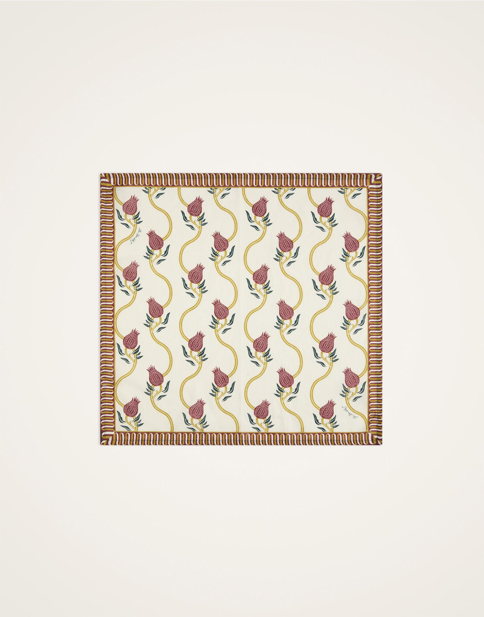 Large Napkins Set of 2 La DoubleJ: Melograno Placée Ivory NAP0017LIN015