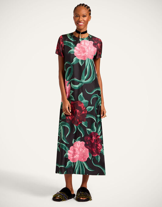 Swing Dress La DoubleJ: Peony Black Swing Dress La DoubleJ: Peony Black DRE0001SIL001
