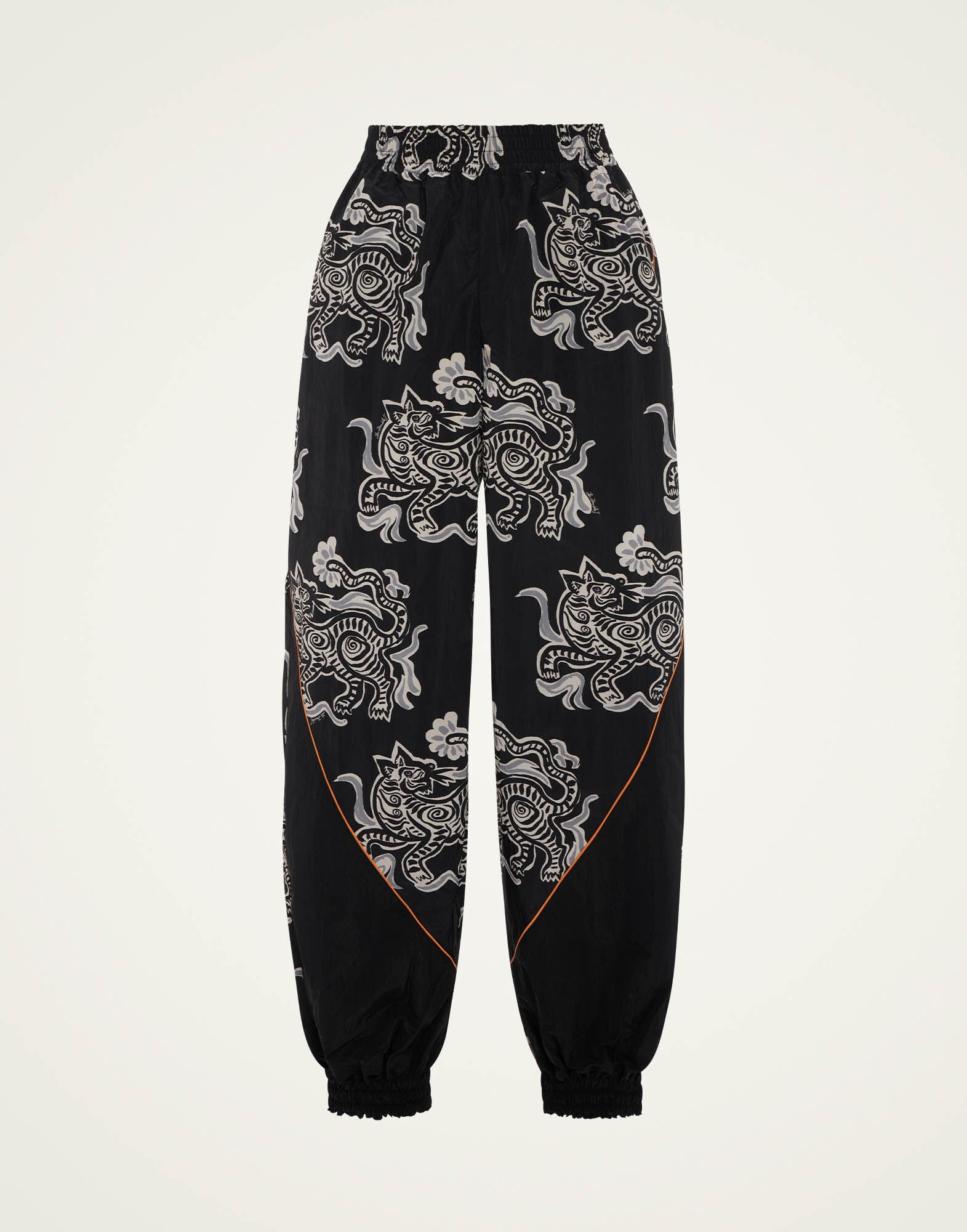Court Pants La DoubleJ: Crazy Tigers Black & White TRO0145NYL011