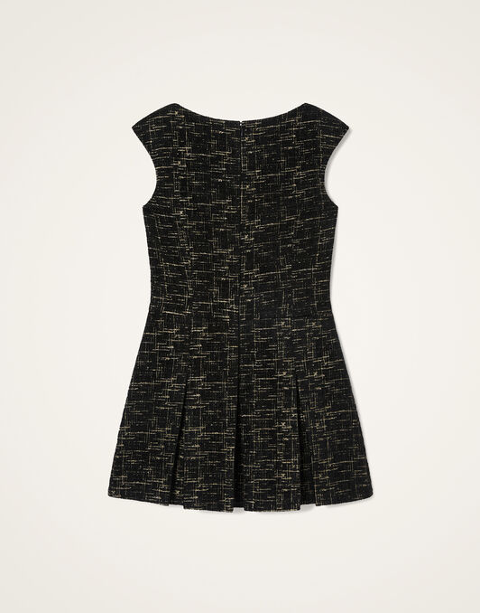 Pixie Dress La DoubleJ: Bicolor Black DRE1146WOL040