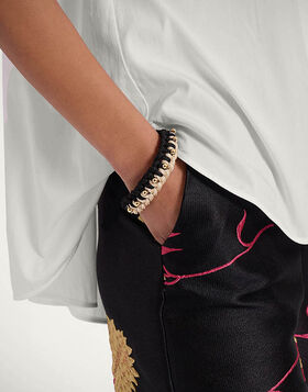 Better Together Bracelet La DoubleJ: Bicolor Black & Ivory BAC0011ROP001