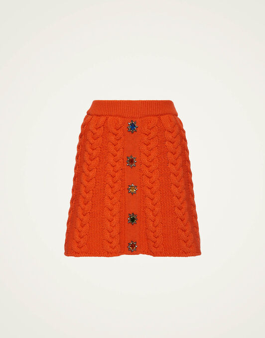 Portrait Mini Skirt La DoubleJ: Solid Rust Portrait Mini Skirt La DoubleJ: Solid Rust SKI0133KNI120