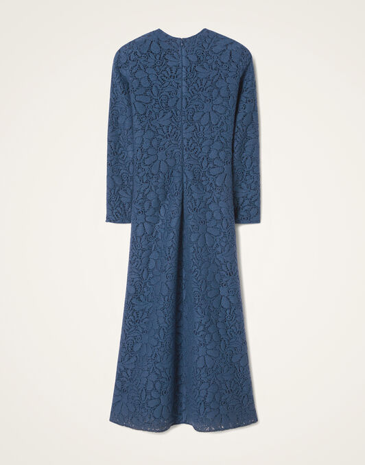 Lacey Long Sleeve Swing Dress La DoubleJ: Solid Blue Lacey Long Sleeve Swing Dress La DoubleJ: Solid Blue DRE0184LAC003