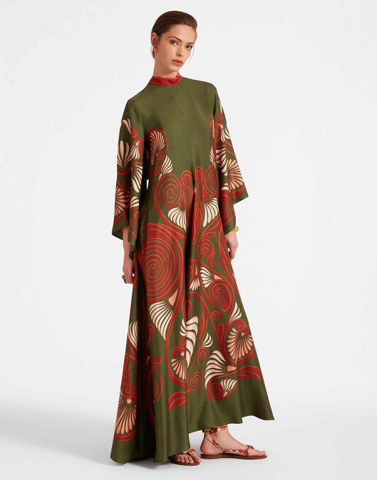 Magnifico Dress La DoubleJ: Kerylos Placée Dark Green Magnifico Dress La DoubleJ: Kerylos Placée Dark Green DRE0232SIL006