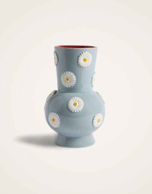 Small Daisy Vase La DoubleJ: Margherita Dusty Blue Small Daisy Vase La DoubleJ: Margherita Dusty Blue VAS0031CER004