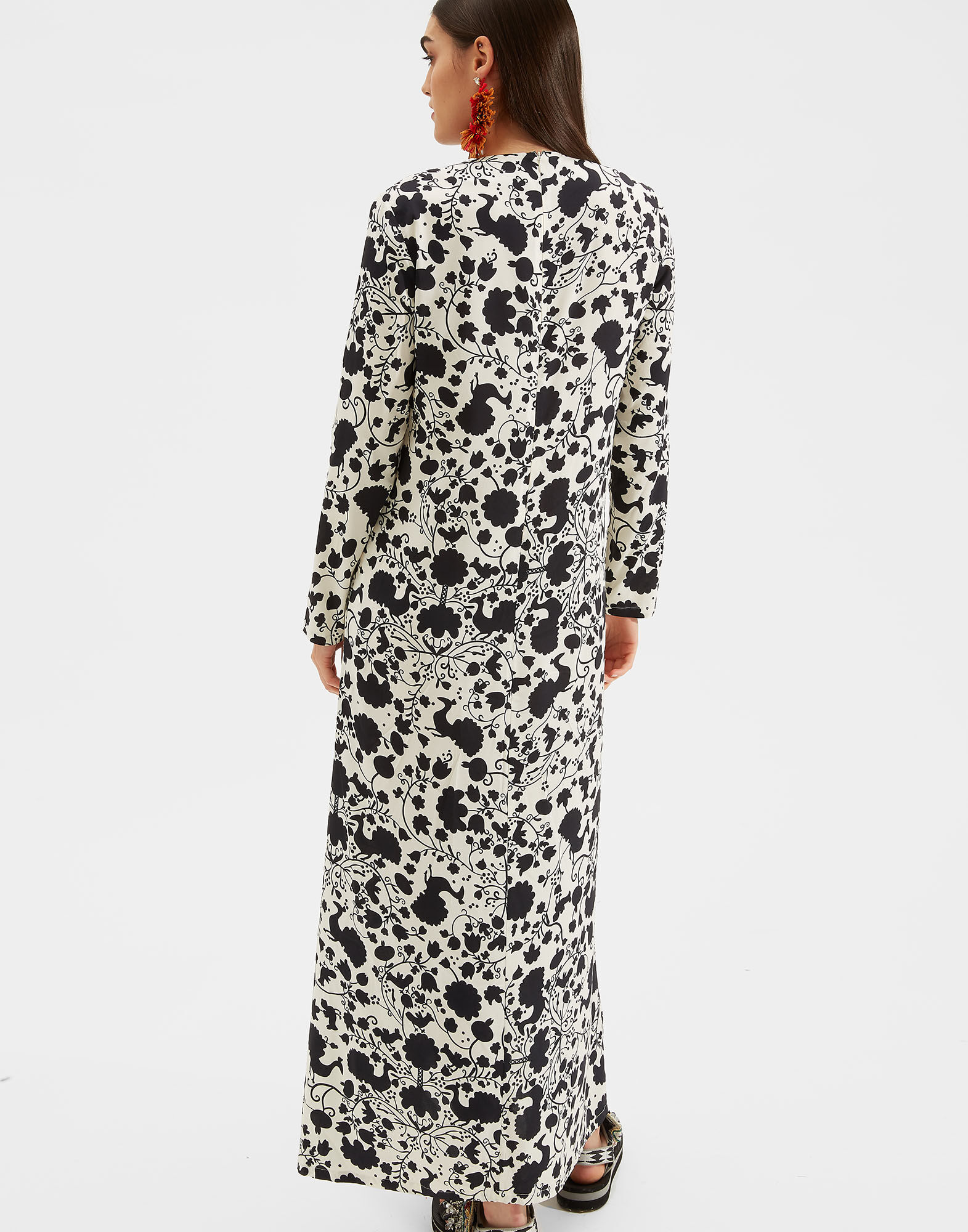 Long Sleeve Swing Dress La DoubleJ: Himzes Long Sleeve Swing Dress LaDoubleJ: Himzes DRE0184VIS001