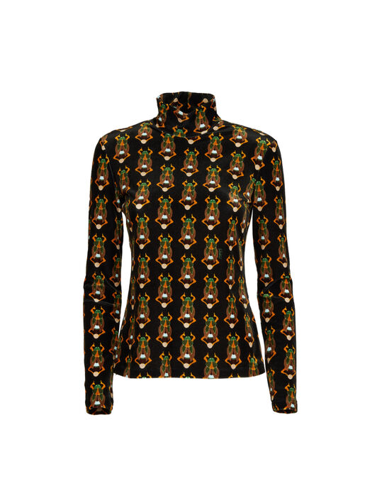 Turtleneck La DoubleJ: Scarab Black Turtleneck La DoubleJ: Scarab Black SHI0030VEL006