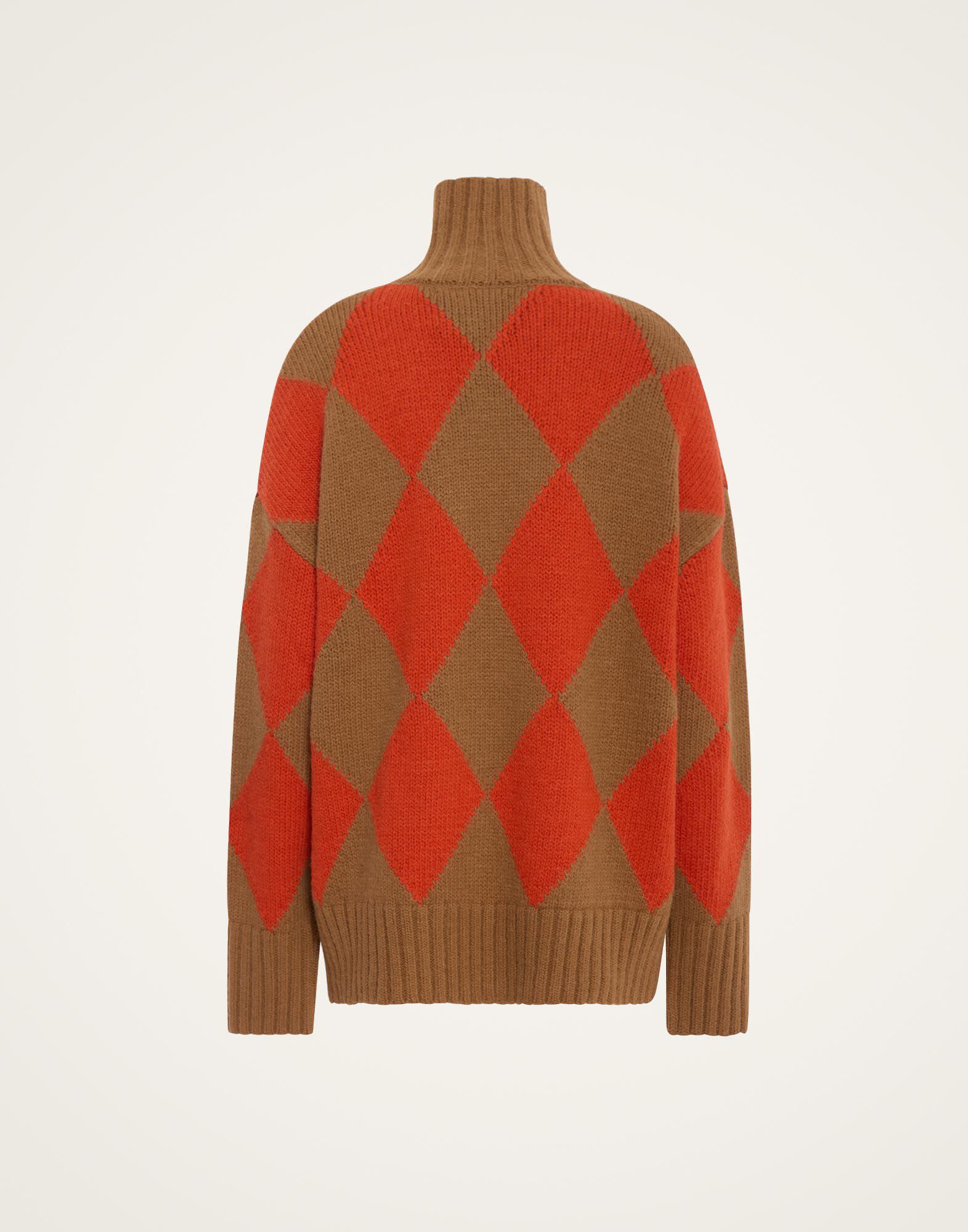 Argyle Sweater La DoubleJ: Camel/Orange Argyle Sweater La DoubleJ: Camel/Orange PUL0091KNI064