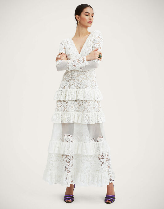 Footloose Lacey Dress La DoubleJ: White Footloose Lacey Dress La DoubleJ: White DRE0626EMB028