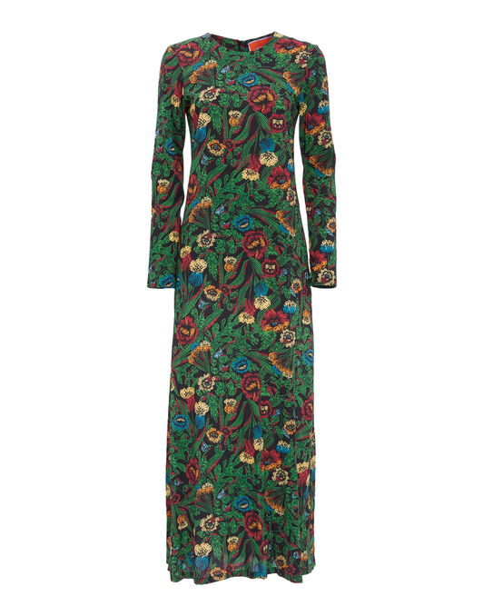 Long Sleeve Swing Dress La DoubleJ: Night Garden Long Sleeve Swing Dress La DoubleJ: Night Garden DRE0184VIS001