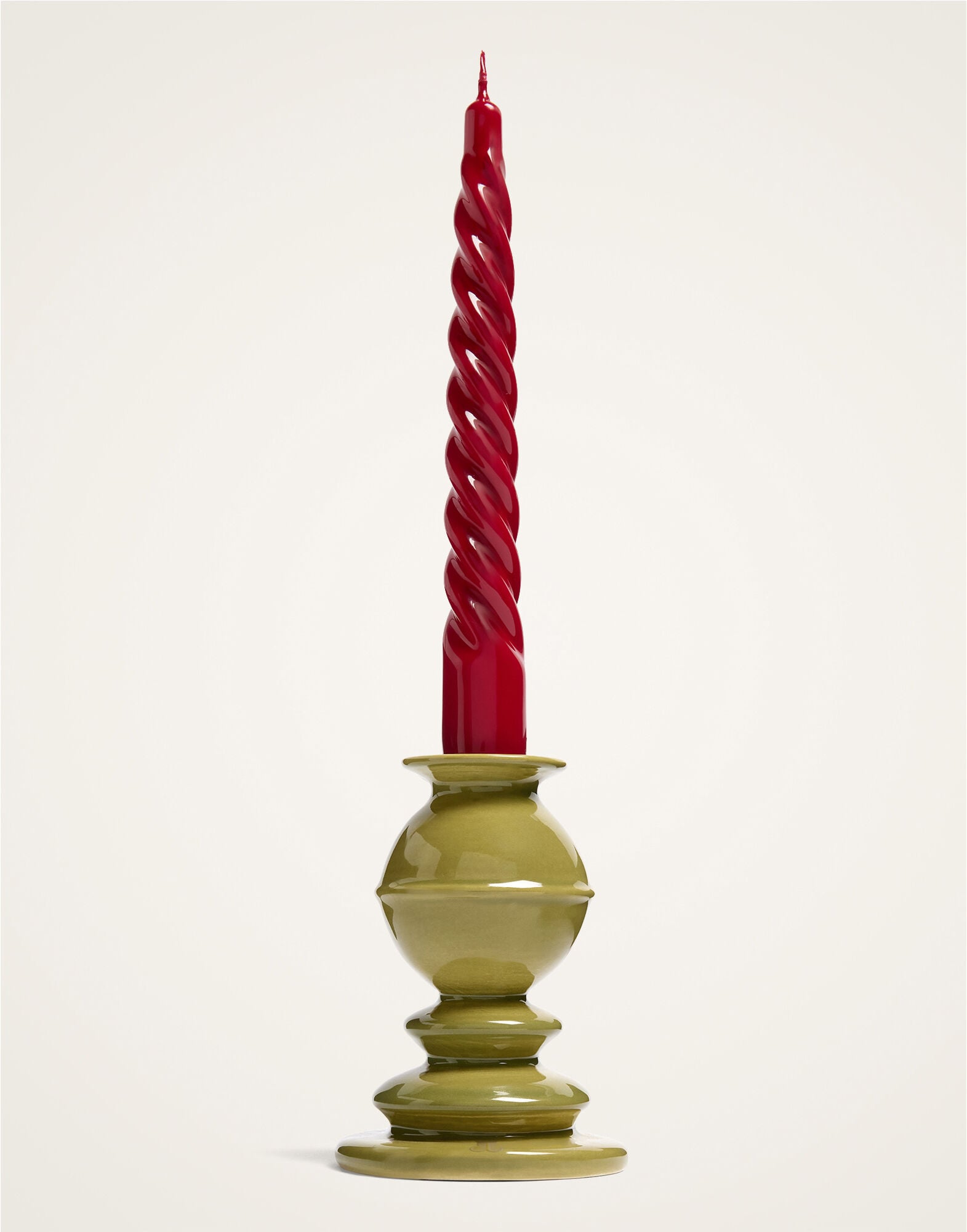 Mini Space Pillar Candle La DoubleJ: Bicolor Pistachio Mini Space Pillar Candle La DoubleJ: Bicolor Pistachio OTC0011CEW001
