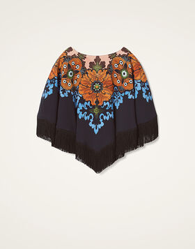 Reversible Mini Poncho La DoubleJ: Bounty Placée Red SCA0077VIS011