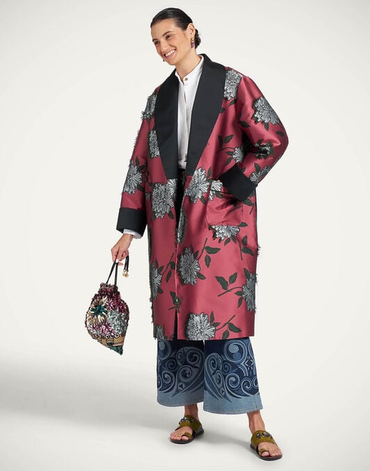 Boudoir Coat La DoubleJ: Feria Pink Boudoir Coat La DoubleJ: Feria Pink JAC0219JCQ159