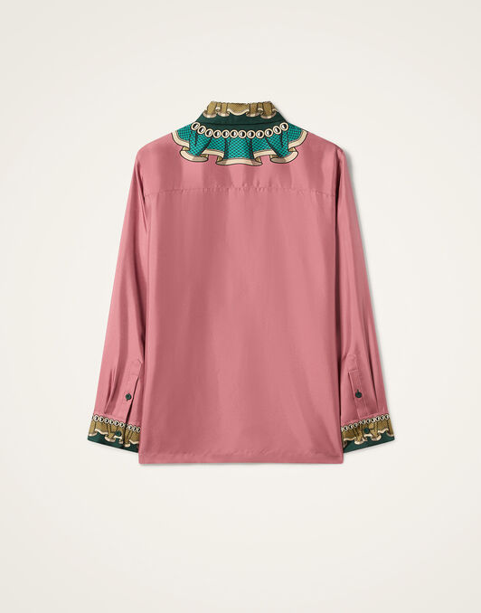 Boy Shirt La DoubleJ: Frills Placée Pink SHI0040SIL001