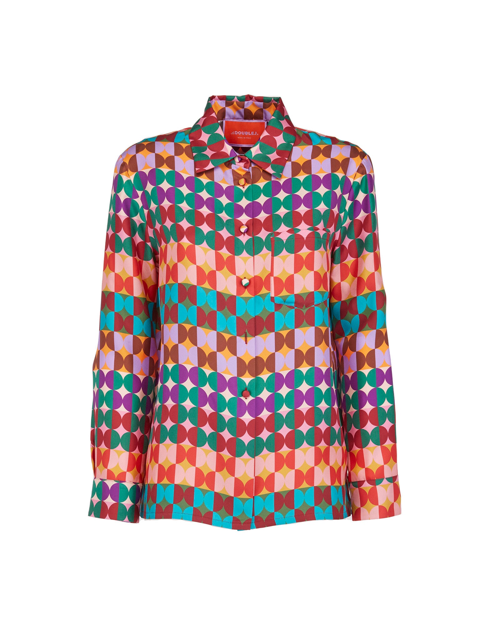 Boy Shirt La DoubleJ: Mezzaluna Rainbow SHI0040SIL006