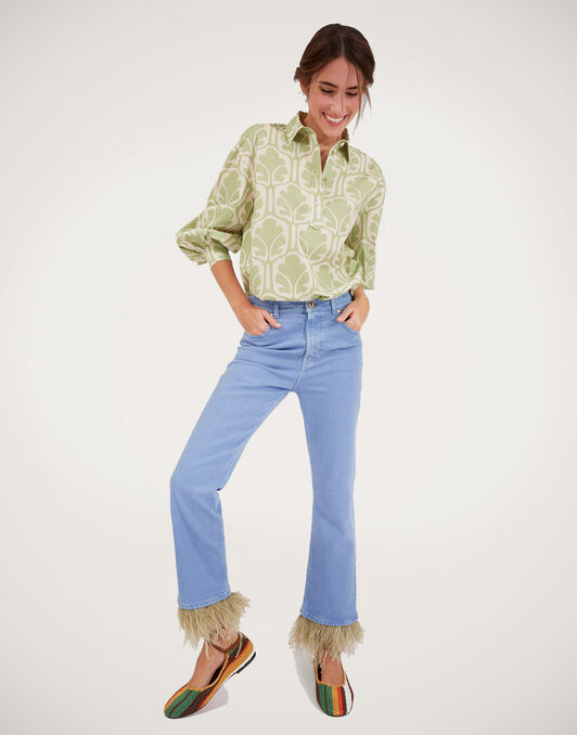 Poet Shirt La DoubleJ: Grove Poet Shirt La DoubleJ: Grove SHI0055COT039