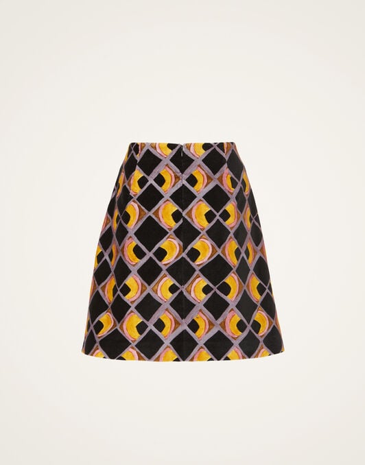 Short Skirt La DoubleJ: Half-Light Black SKI0027VEL001