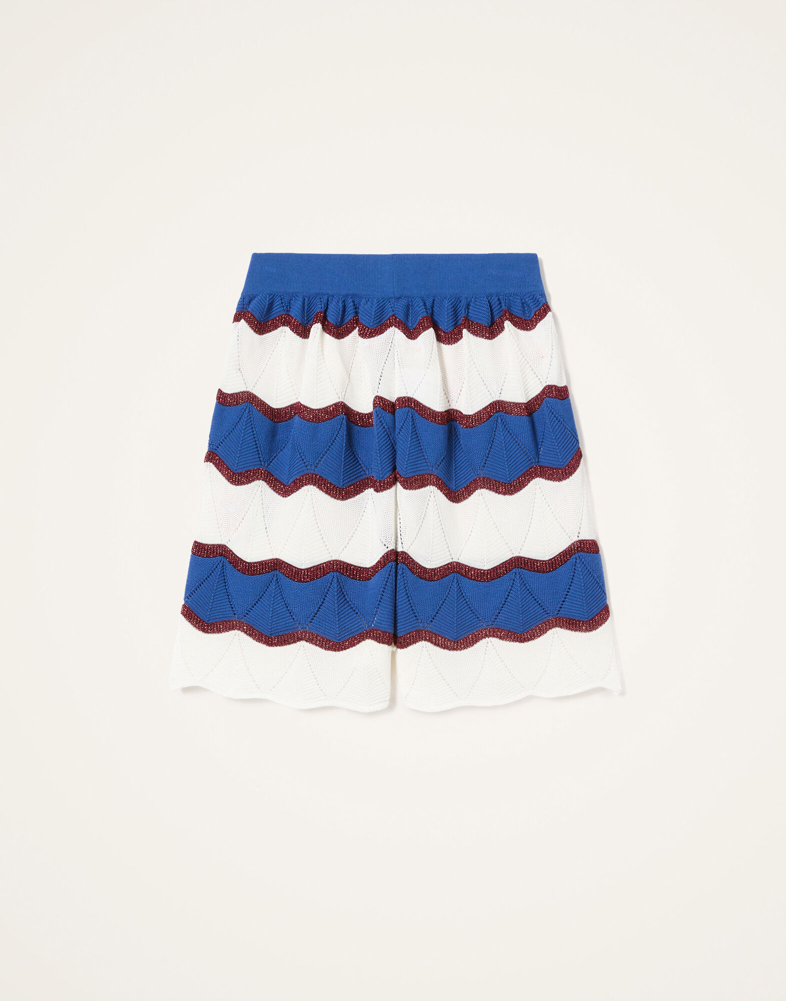 Hang Ten Shorts La DoubleJ: Color Block Ivory & Blue TRO0189KNI195