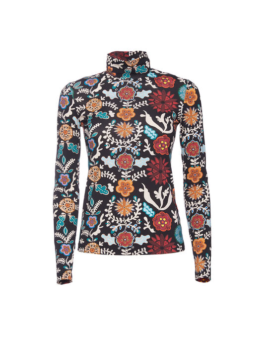 Turtleneck La DoubleJ: Fire Flower Turtleneck LaDoubleJ: Fire Flower SHI0030JER005