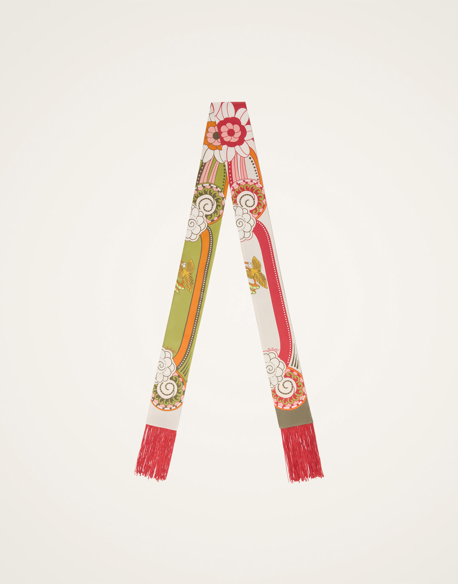 Skinny Scarf La DoubleJ: Ambrosia Placée Green Skinny Scarf La DoubleJ: Ambrosia Placée Green SCA0075SIL006