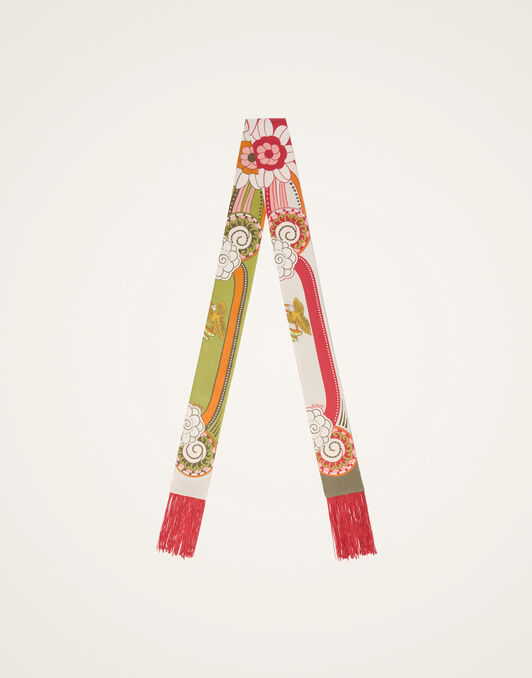 Skinny Scarf La DoubleJ: Ambrosia Placée Green Skinny Scarf La DoubleJ: Ambrosia Placée Green SCA0075SIL006