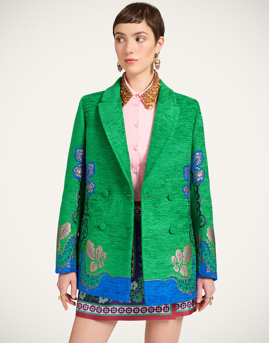 Jagger Jacket La DoubleJ: Cornucopia Placée Green JAC0148JCQ130