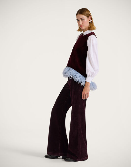 The Flare Pants La DoubleJ: Solid Purple The Flare Pants La DoubleJ: Solid Purple TRO0140VEL013