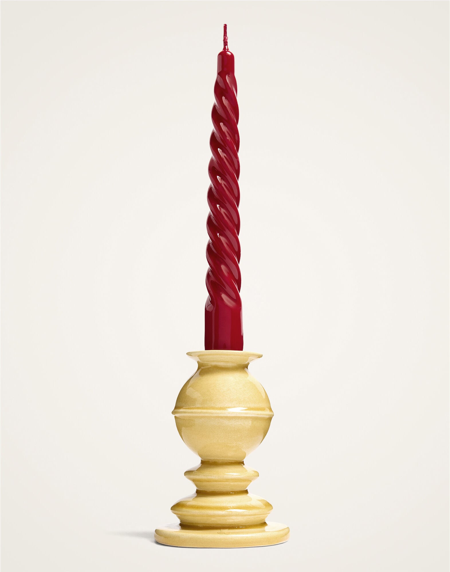 Mini Space Pillar Candle La DoubleJ: Bicolor Saffron Mini Space Pillar Candle La DoubleJ: Bicolor Saffron OTC0011CEW001