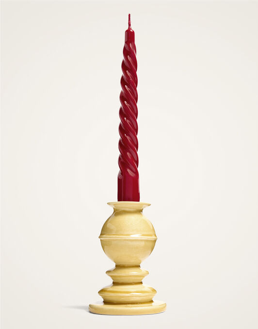 Mini Space Pillar Candle La DoubleJ: Bicolor Saffron Mini Space Pillar Candle La DoubleJ: Bicolor Saffron OTC0011CEW001