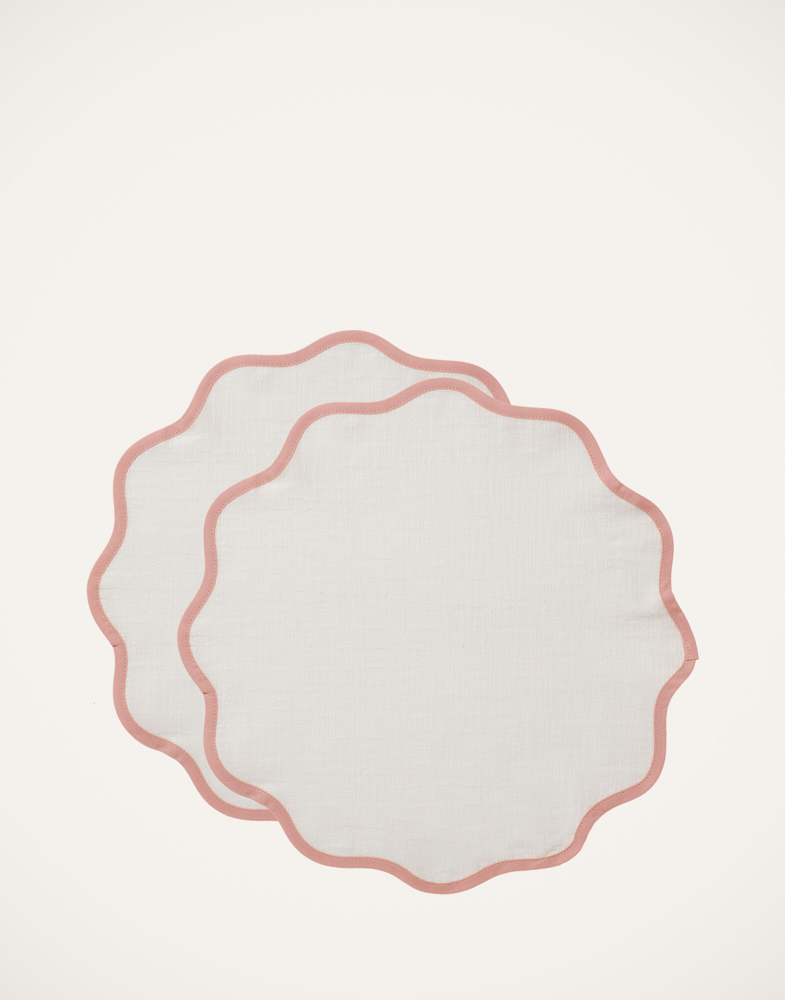 Cloud Placemat Set of 2 La DoubleJ: Pink Cloud Placemat Set of 2 LaDoubleJ: Pink TBM0003COT005