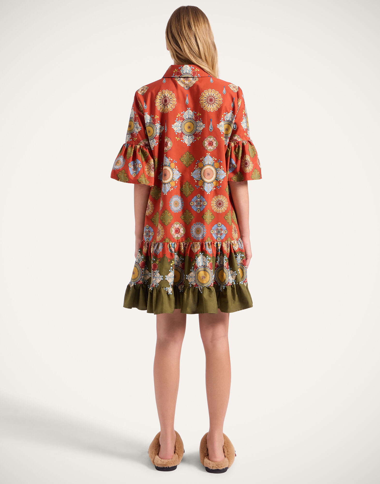 Choux Dress La DoubleJ: Nucleus Placée Rust Choux Dress La DoubleJ: Nucleus Placée Rust DRE0193COT039