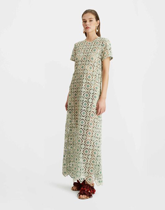 Swing Dress La DoubleJ: Agua Cream DRE0001JCQ078