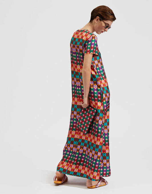 Swing Dress La DoubleJ: Mezzaluna Rainbow Swing Dress La DoubleJ: Mezzaluna Rainbow DRE0001SIL001