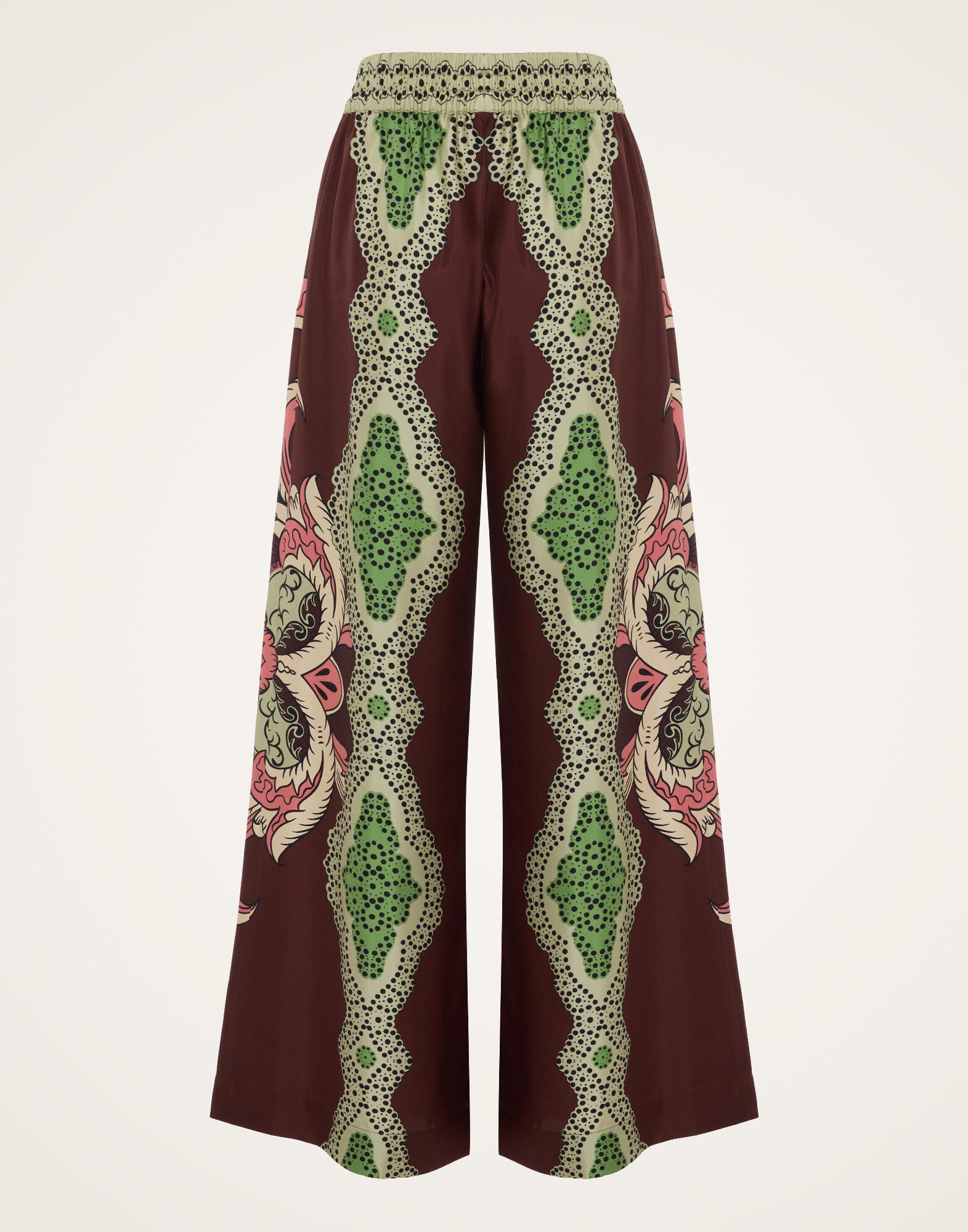 Palazzo Pants La DoubleJ: Portal Placée Brown TRO0026SIL006