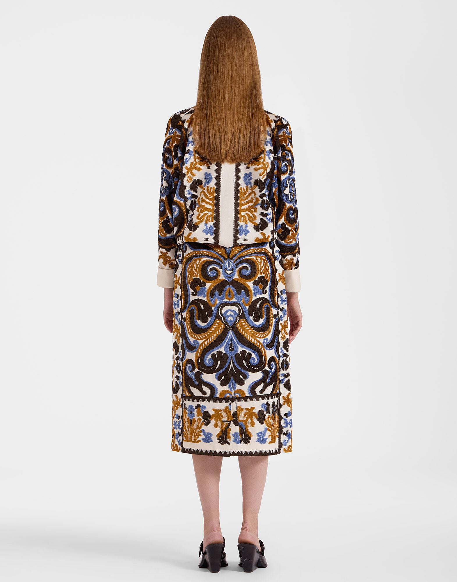 Pencil Skirt La DoubleJ: Corsini Cream SKI0011JCQ091