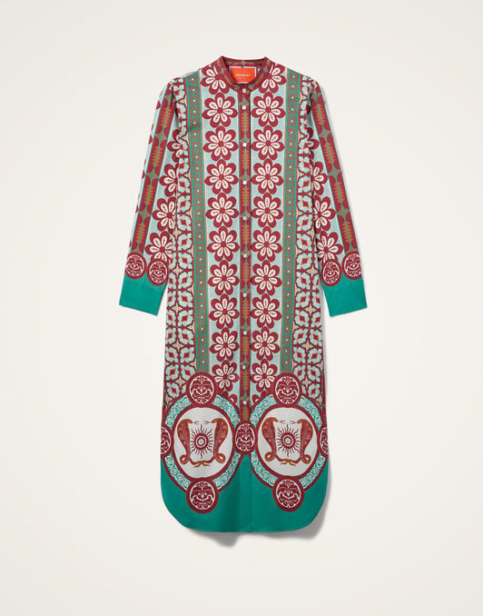Sundowner Tunic La DoubleJ: Pagoda Placée Rust DRE0924COT015