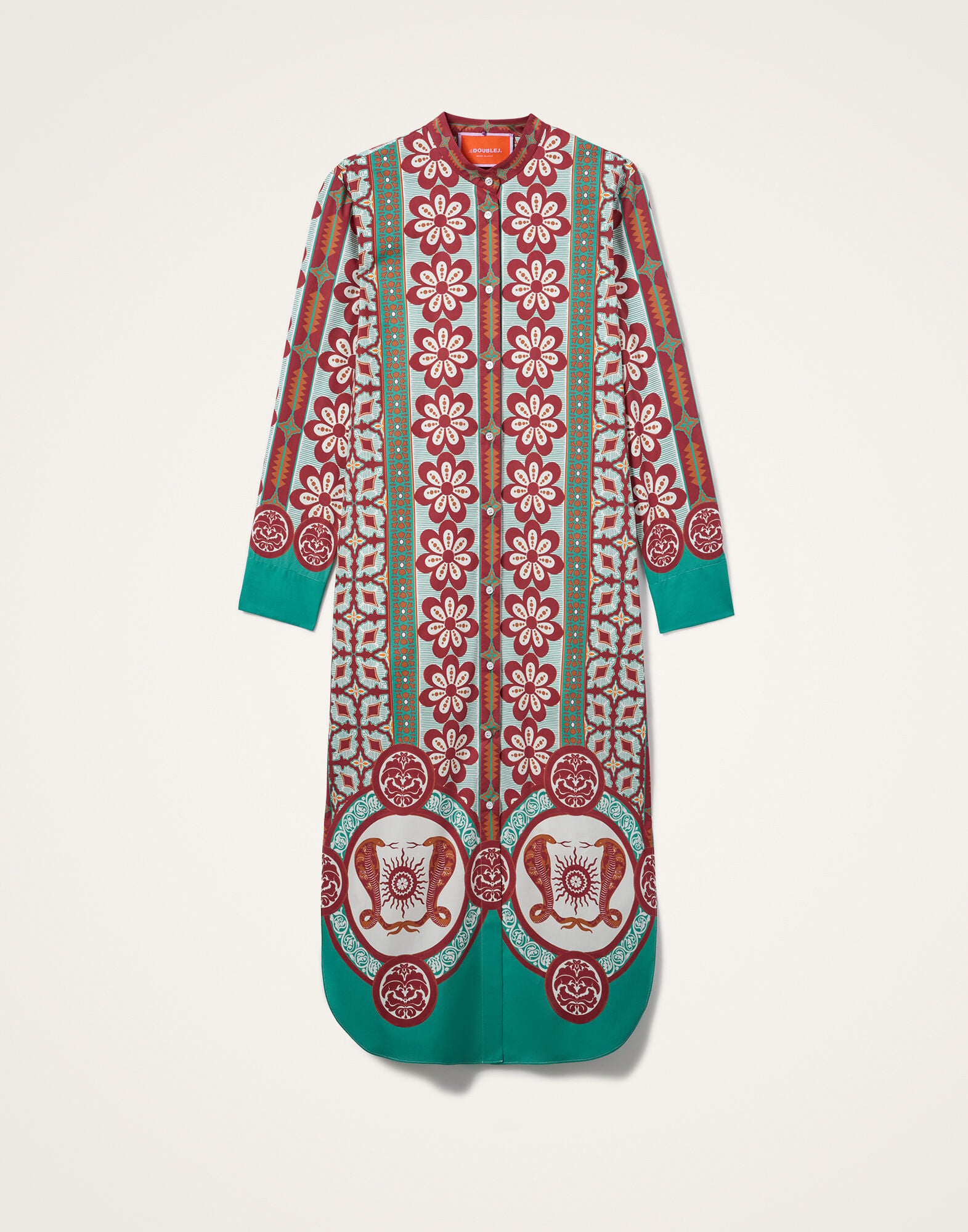 Sundowner Tunic La DoubleJ: Pagoda Placée Rust DRE0924COT015