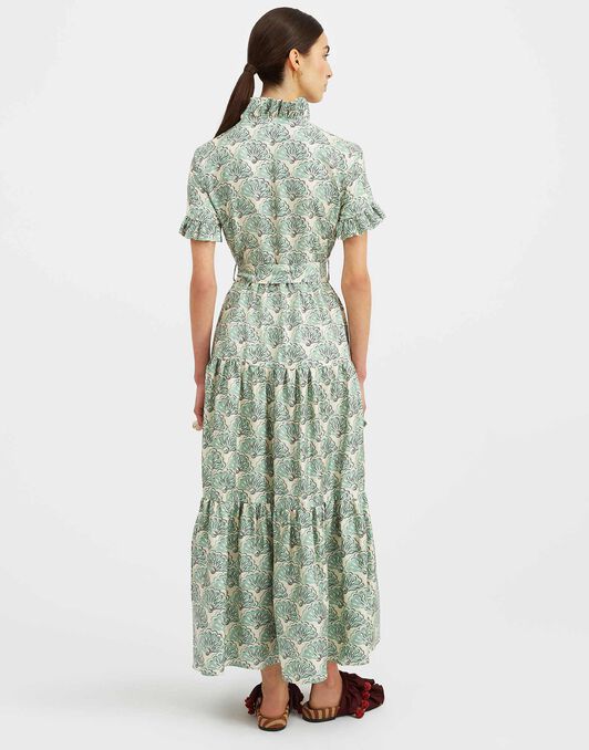 Long And Sassy Dress La DoubleJ: Fans Mint Long And Sassy Dress La DoubleJ: Fans Mint DRE0017SIL001