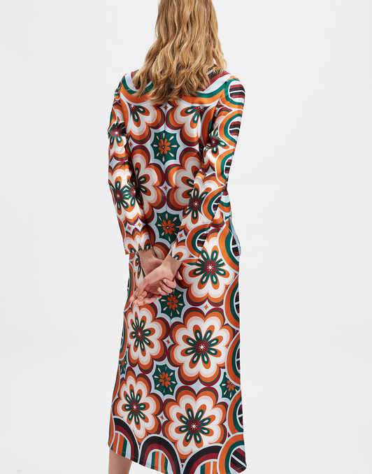 Long Sleeve Swing Dress La DoubleJ: Ciccio Arancio Long Sleeve Swing Dress LaDoubleJ: Ciccio Arancio DRE0231SIL006