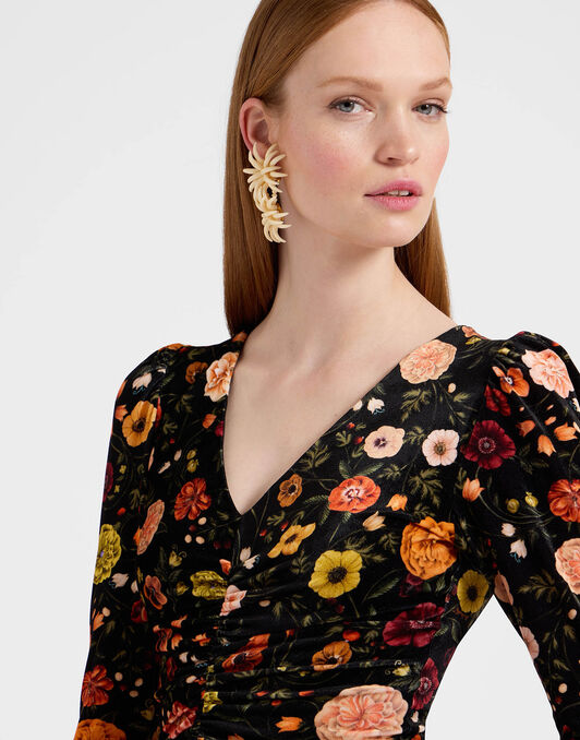 Vaudeville Dress La DoubleJ: Botticelli Black DRE0772VEL006