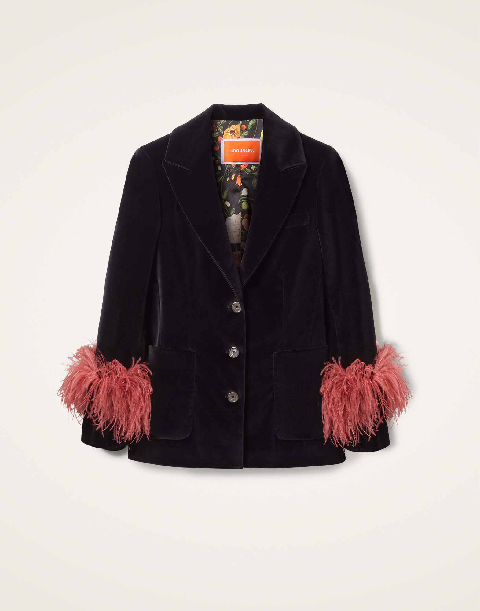 Keaton Jacket La DoubleJ: Solid Black JAC0073VEL011