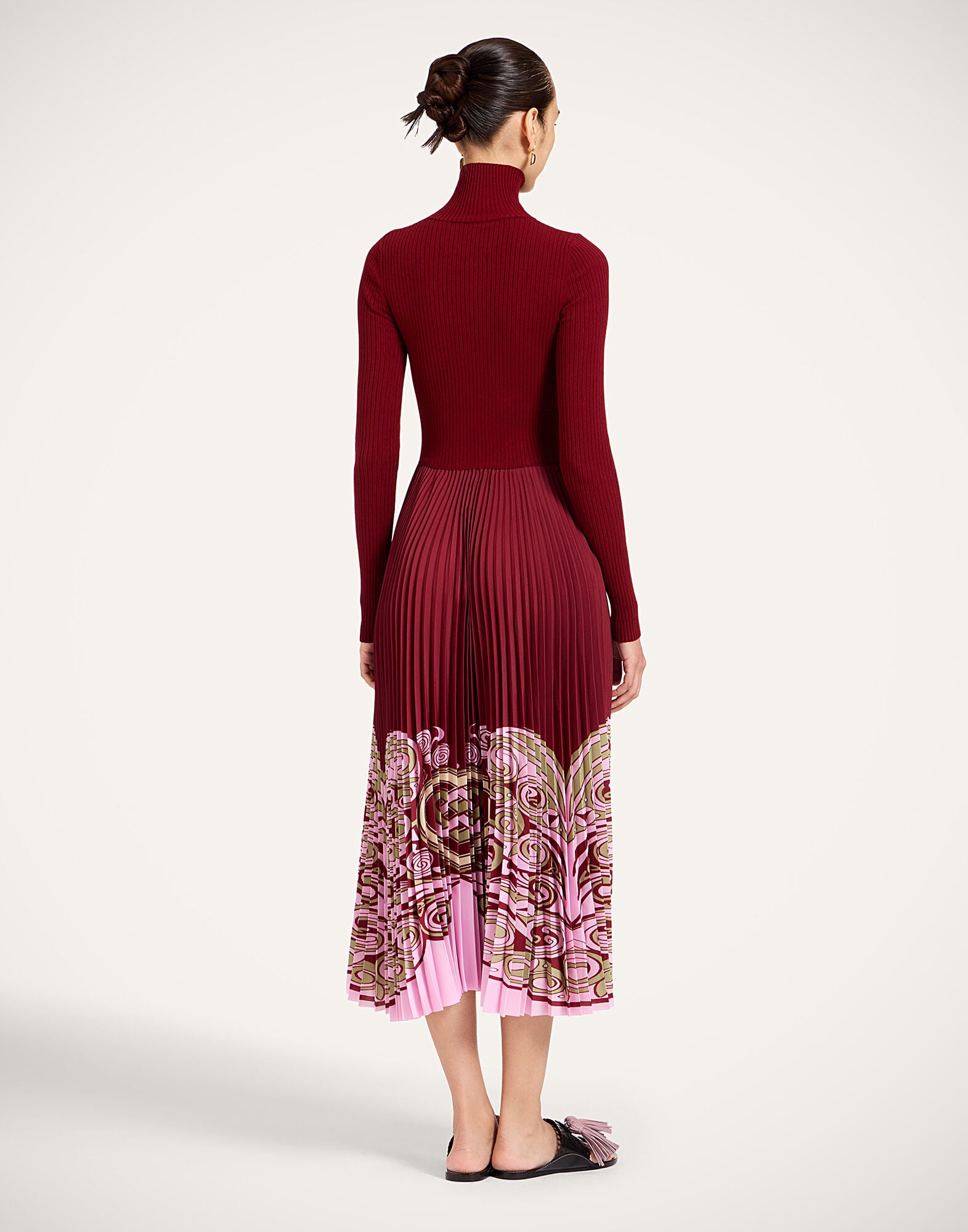 Moondance Knit Dress La DoubleJ: Kells Placée Burgundy Moondance Knit Dress La DoubleJ: Kells Placée Burgundy DRE1017KNI192