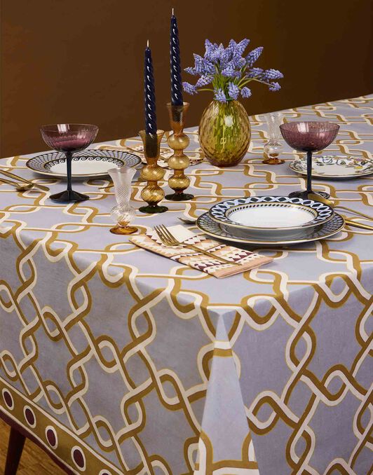 Large Tablecloth La DoubleJ: Tackle Turquoise Large Tablecloth La DoubleJ: Tackle Turquoise TBC0003LIN001